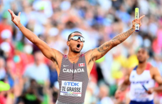 Canada world champion in the 4 x 100 meters relay