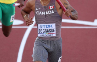Canadians in the 4 x 100 meters relay final