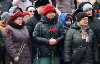 Funerals for Russian soldiers killed in Ukrainian...