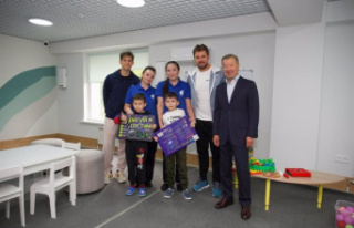 STATEMENT: World-renowned tennis players visit the...