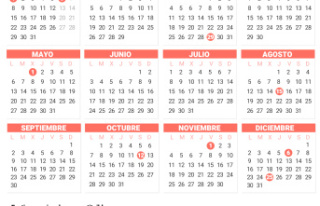 The BOE publishes the 2024 work calendar: 12 holidays,...