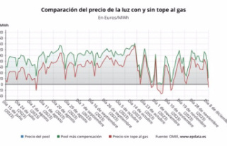 The price of electricity plummets this Friday by 74%,...