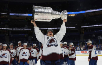 The Avalanche win the Stanley Cup