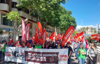The May 1 demonstration for full employment begins in Madrid